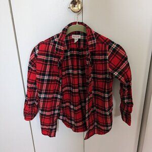 Kids Buffalo Plaid Flannel Shirt - Cat & Jack, Size S (6/7)
